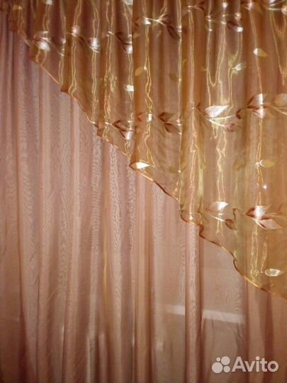 Тюль с ламбрикеном