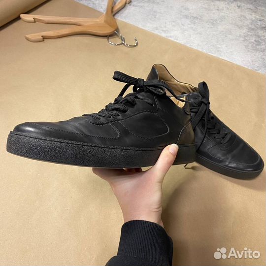 Мужские кожанные кеды Tods Италия Оригинал Zegna