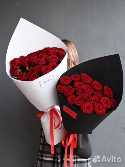 Розы в коробке розы в букета