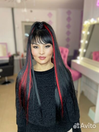 Косы с канекалоном афрохвост брейды