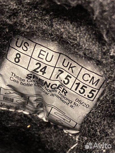 Зимние ботинки Cougar Spencer р 24 дутики детские