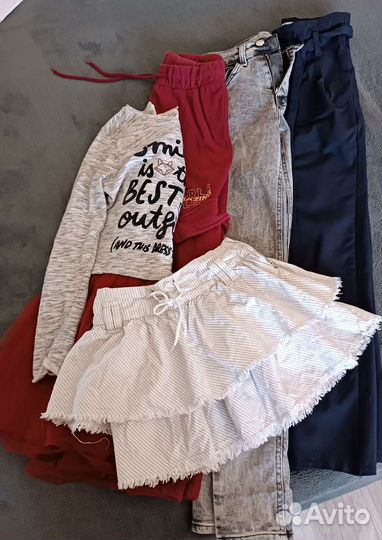 Вещи пакетом на девочку 128 134 140