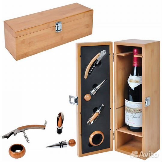 Футляр для бутылки с винными принадлежностями