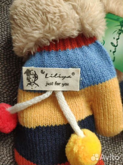 Варежки новые, теплые 1-2,5года