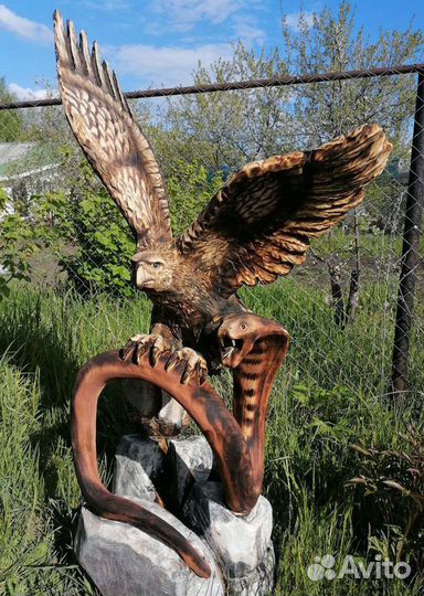 Фигуры садовые из дерева