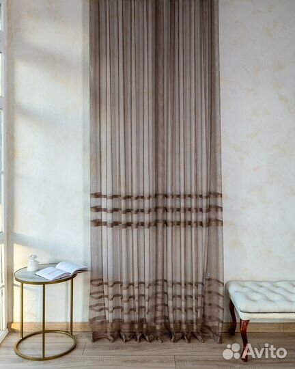 Тюль Фрида Капучино