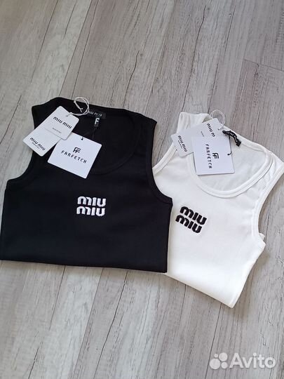 Майка топ Miu Miu Премиум Хит s m L Xl