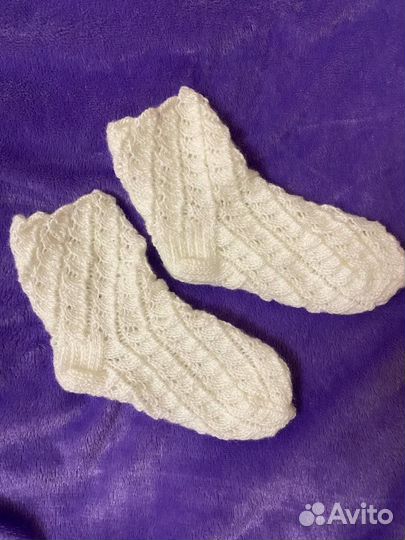 Носки ручной вязки (размер 37-39)