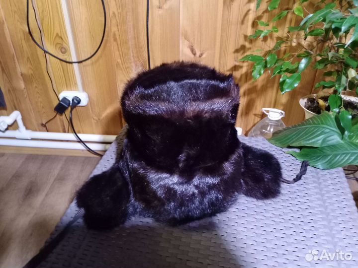 Шапка норка,мужская, бу