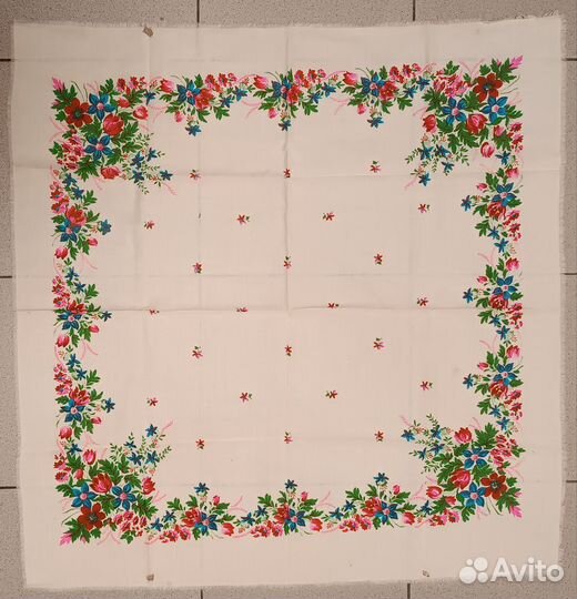 Павловпосадские платки белые СССР, новые