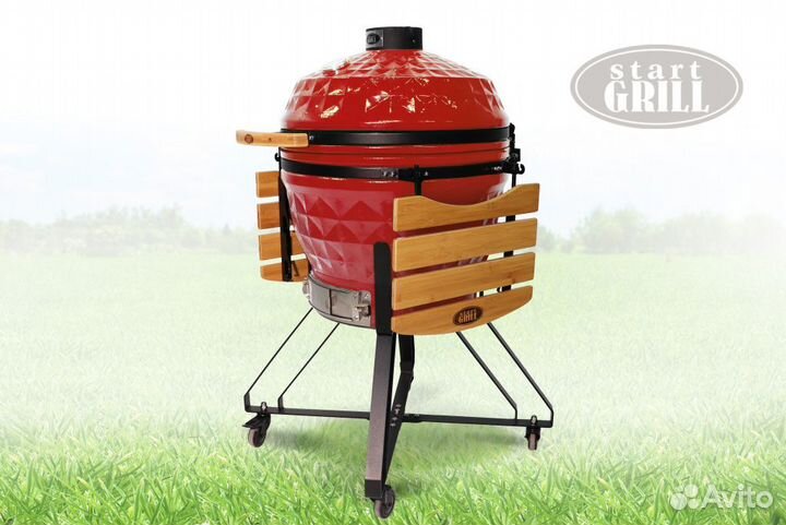 Керамический гриль Start Grill PRO 61 см красный