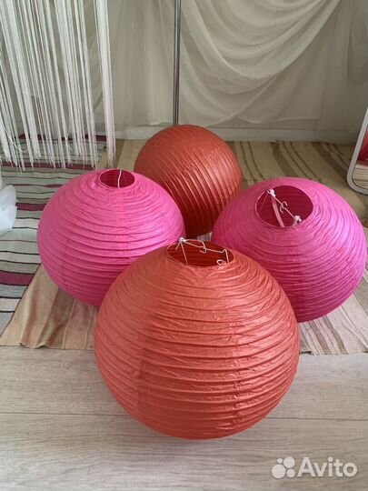 Абажур бумажный шар