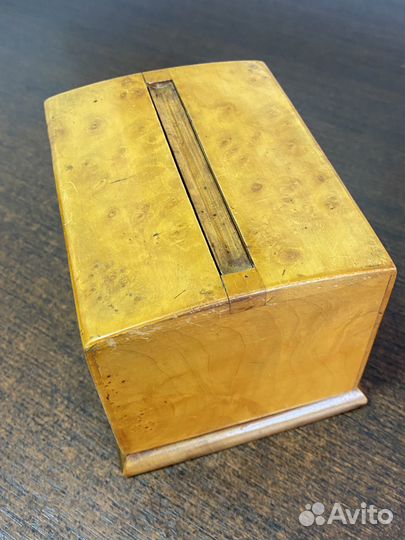 Сигаретницы и спичечница. Карельская берёза. СССР