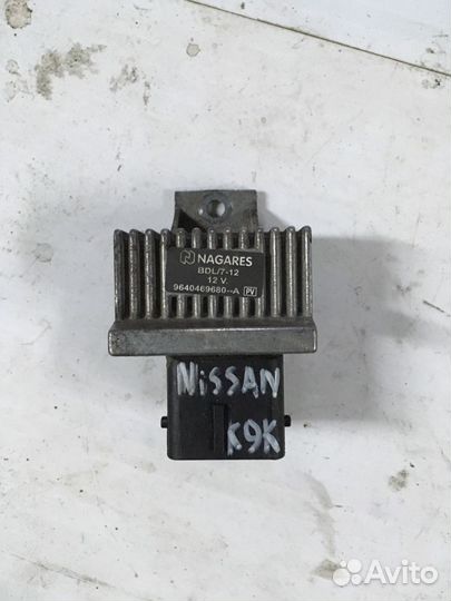 Реле накала свечей Nissan Qashqai K9K Renault