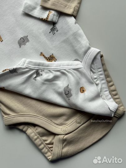 Новый комплект боди H&M 62,68,74,80