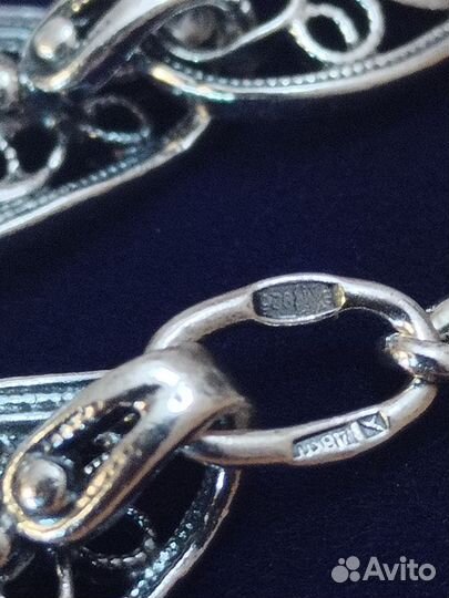 Серебряный Браслет Тонкая Работа Очень Красивый