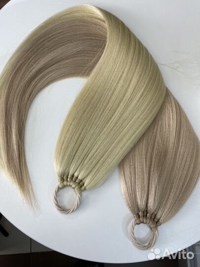 Хвост волосы на резинке