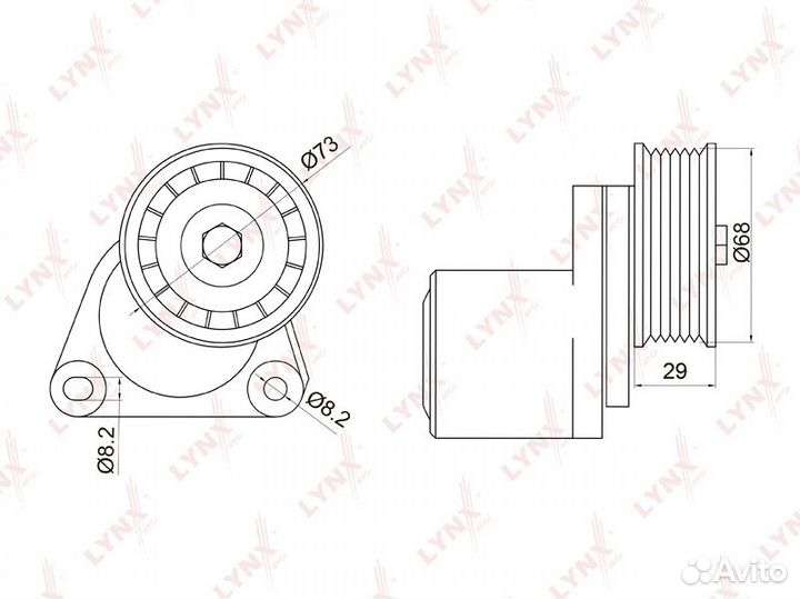 Натяжитель ремня навесного оборудования PT3013