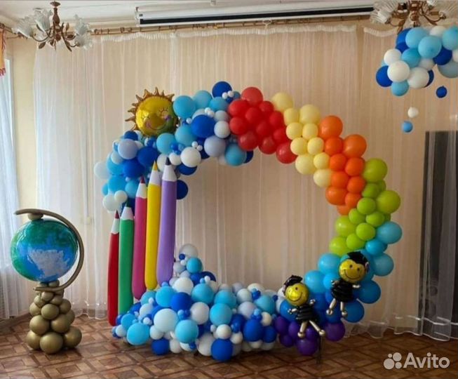 Воздушные шары / Мишка и Зайка / Оформление