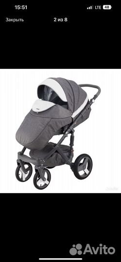 Коляска Adamex monte carbon 2 в 1