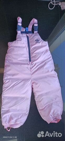 Детский зимний полукомбенизон-штаны Adidas