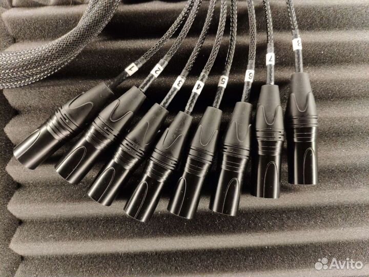 Мультикор 8 Xlr штекер На 8 Xlr гн. Cordial CMG 8