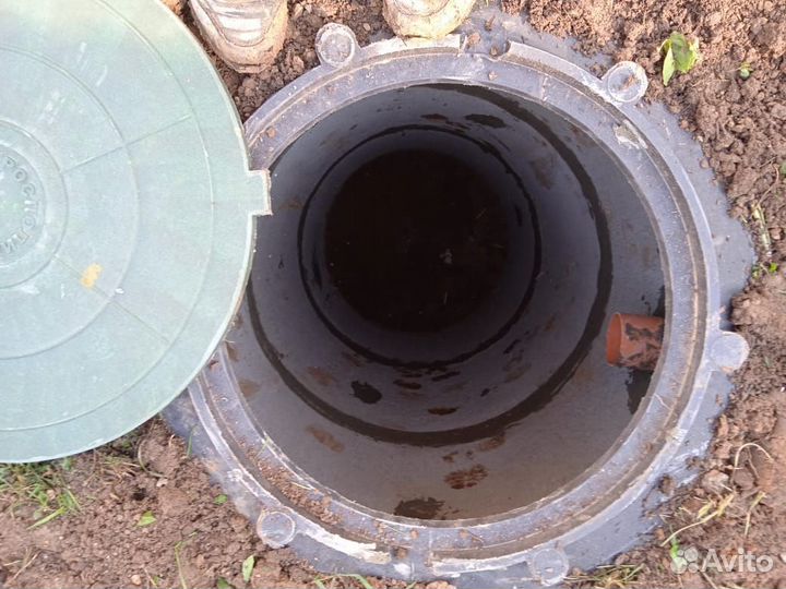 Канализация из бетонных колец под ключ