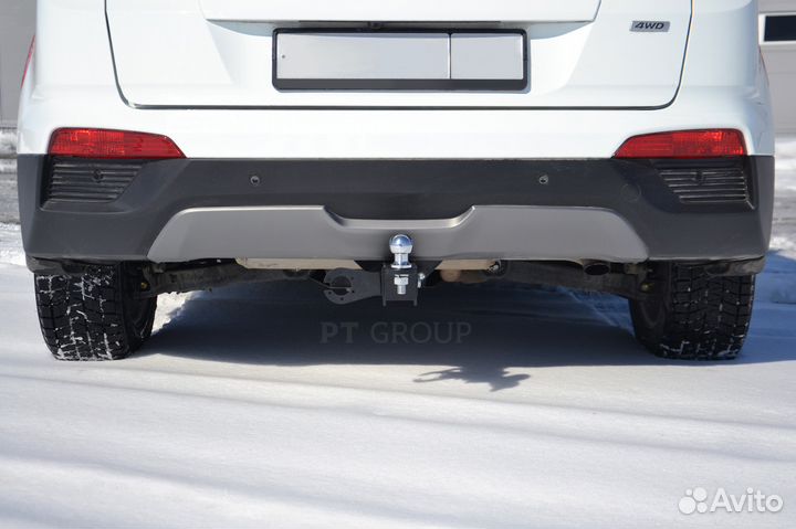 Фаркоп для Хендай Крета, съемный квадрат