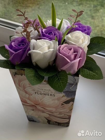 Букет цветов из мыла