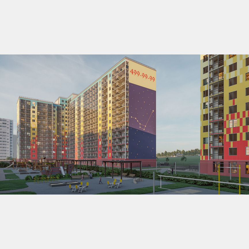 2-к. квартира, 58,7 м², 12/15 эт.