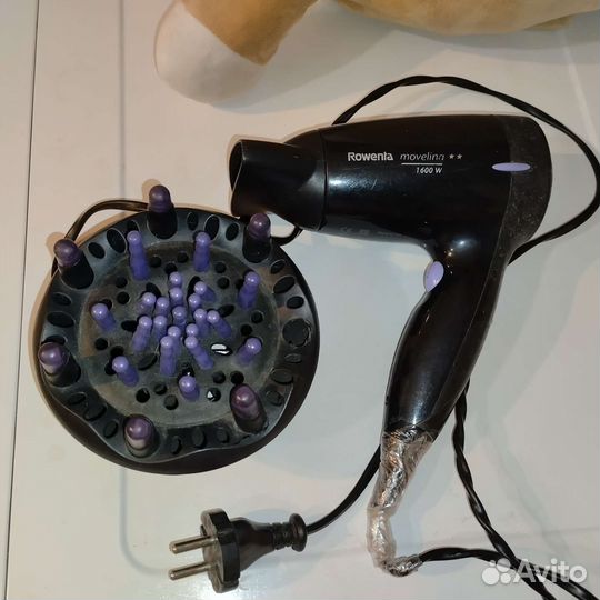Фен Rowenta 1600w+2 насадки