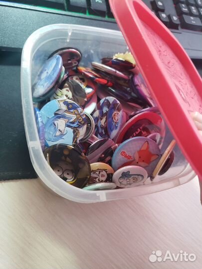 Значки с аниме anime genshin impact Данганронпа