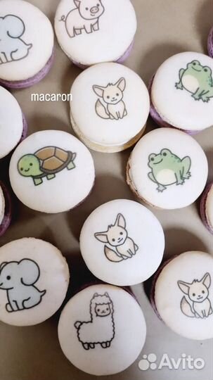 Пирожные Макарон с Вашим логотипом