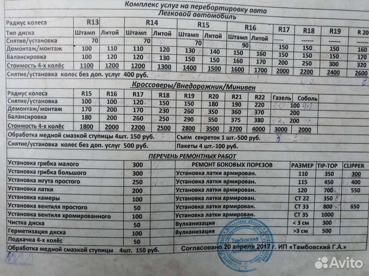 Шиномонтаж