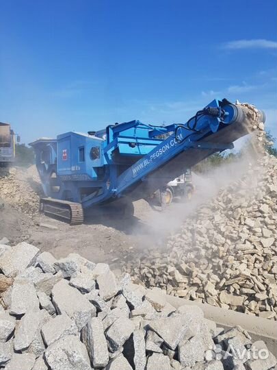 Аренда щековой дробилки Переработка железобетона