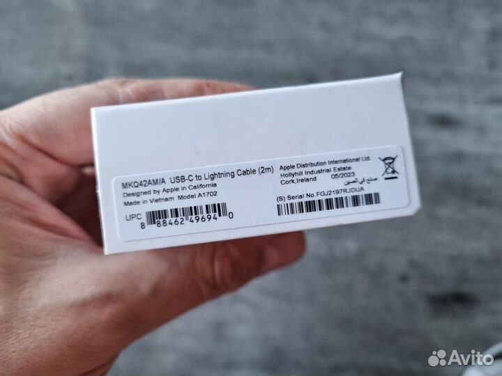 Кабель Apple lightning usb c 2 метра