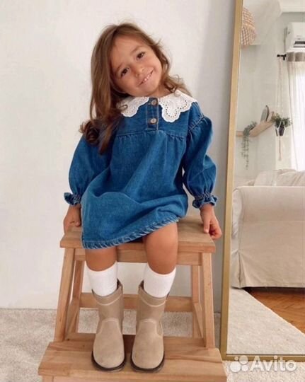 Джинсовые платье zara