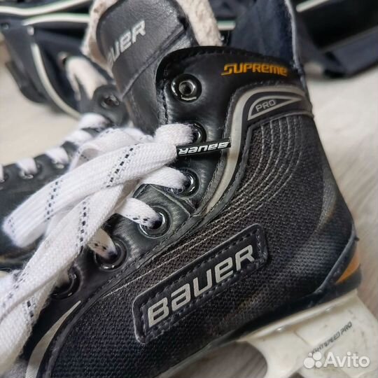 Хоккейные коньки bauer supreme pro, Y 10,5 R