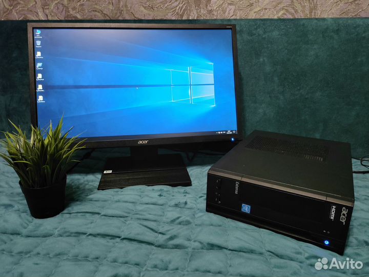 Пк Celeron J3060 + 4GB + SSD + HDD