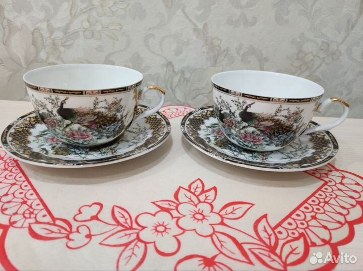 Чайные пары тонкий фарфор