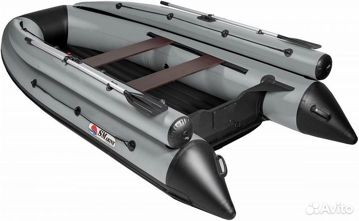 Лодка Smarine AIR fbstandard-360 черно-серая