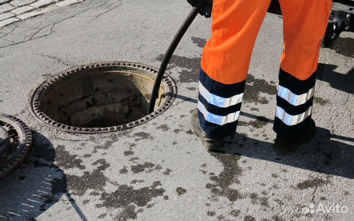 Прочистка канализационной трубы. Гарантия