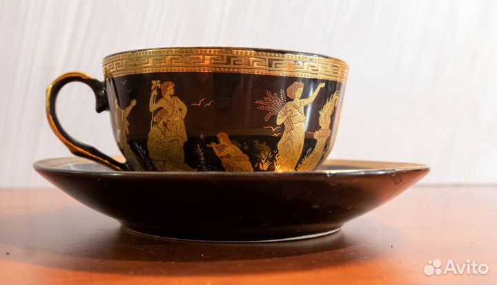 Чайная пара, чёрная, Luxury Collection VaBene, 2шт