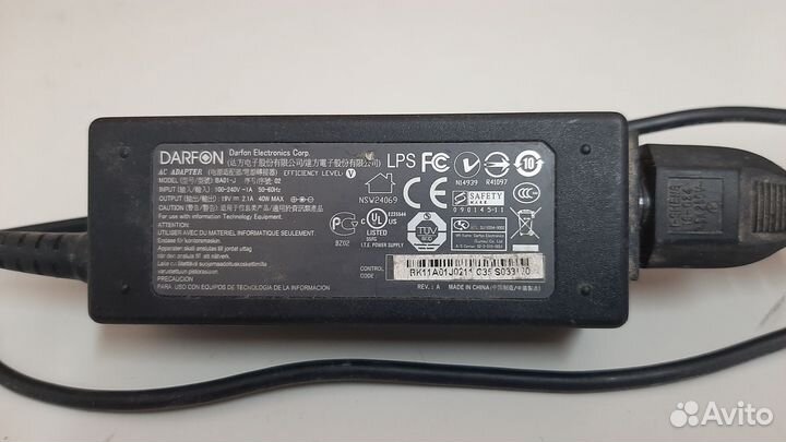 Блок питания darfon для ноута, монитора и тд
