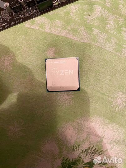 Мат.плата b450m ds3h+amd ryzen 5 3600+куллер