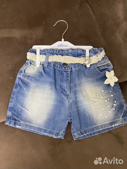 Джинсовые шорты 104р