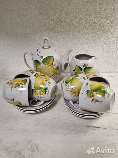 Чайный сервиз новый. Полтавский фарфоровый завод