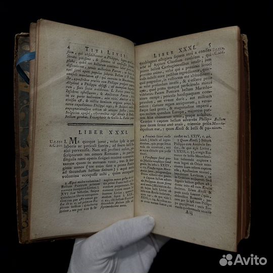Антикварная книга 18 века, 1769 год, Тит Ливий