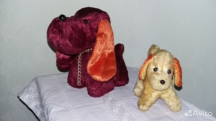 Винтажные плюшевые собачки