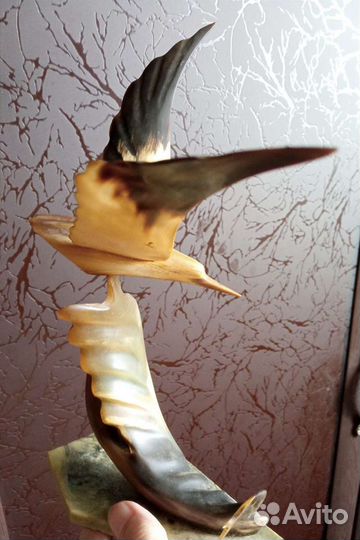 Статуэтка Чайка на волне СССР из рога